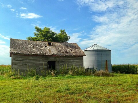 Old Barn and Silo