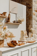 Table des desserts pour le baptême