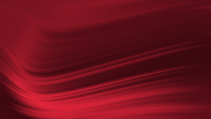 Fluid vibrant gradient of ruby red colors with smooth movement in the frame swing like a wave with copy space. Abstract lines background concept
