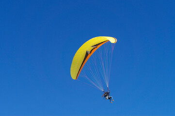 paraglider in the sky