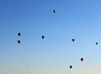balloons in the sky