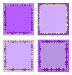 Art deco frame. Frame with  ornament. Ancient traditions. Vector.Medieval ornament. EPS10	