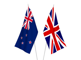 Great Britain and New Zealand flags