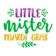 Little Mister Mardi Gras svg