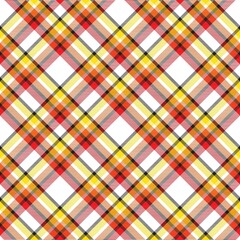 Rainbow Diagonal Plaid Tartan textured Seamless Pattern Design