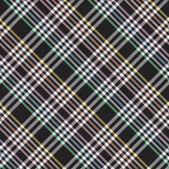 Rainbow Pastel Diagonal Plaid Tartan textured Seamless Pattern Design
