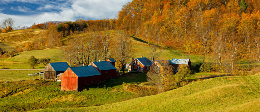 The Jenny farm near Woodstock, Vermont.  The most photographed farm in New England.
