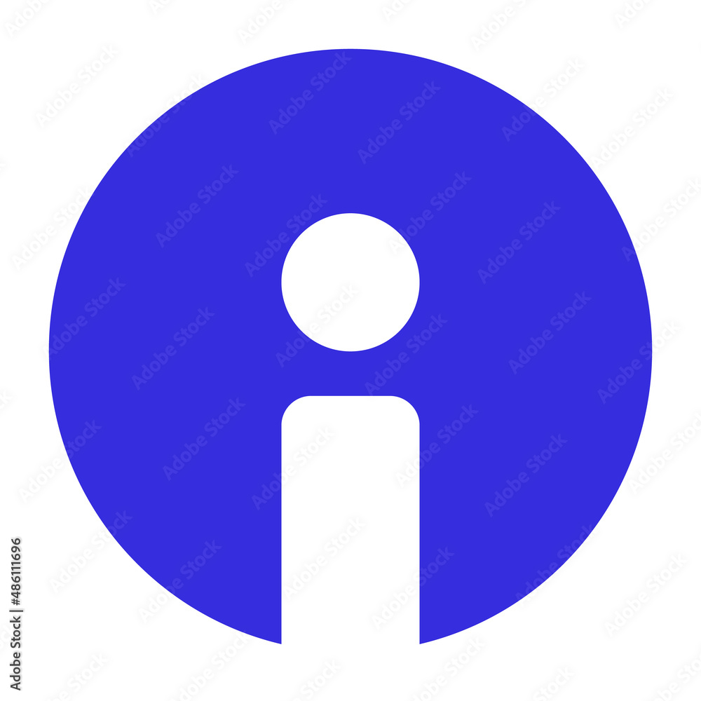 Poster round icons for information. guides and explanations. editable vectors.