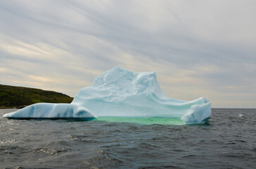 Bright white iceberg
