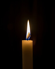 One candle light