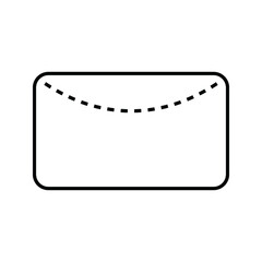 Email icon, vector illustration. Flat design style
on white background