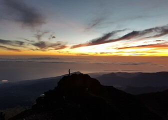 Mount Rinjani, Indonesien beim Sonnenaufgang
