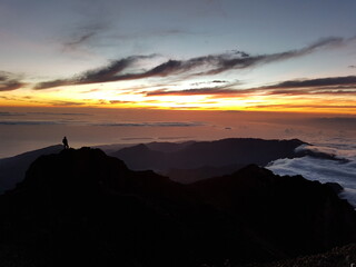 Mount Rinjani, Indonesien beim Sonnenaufgang