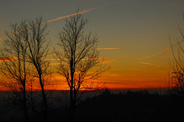 sunset in Verona, Italy - 2020