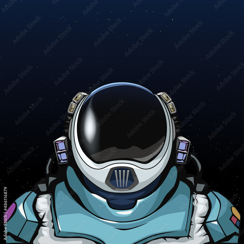 Canvas Prints future space suit for astronaut in space