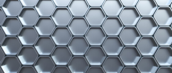 metal hexagonal cell geometric background.