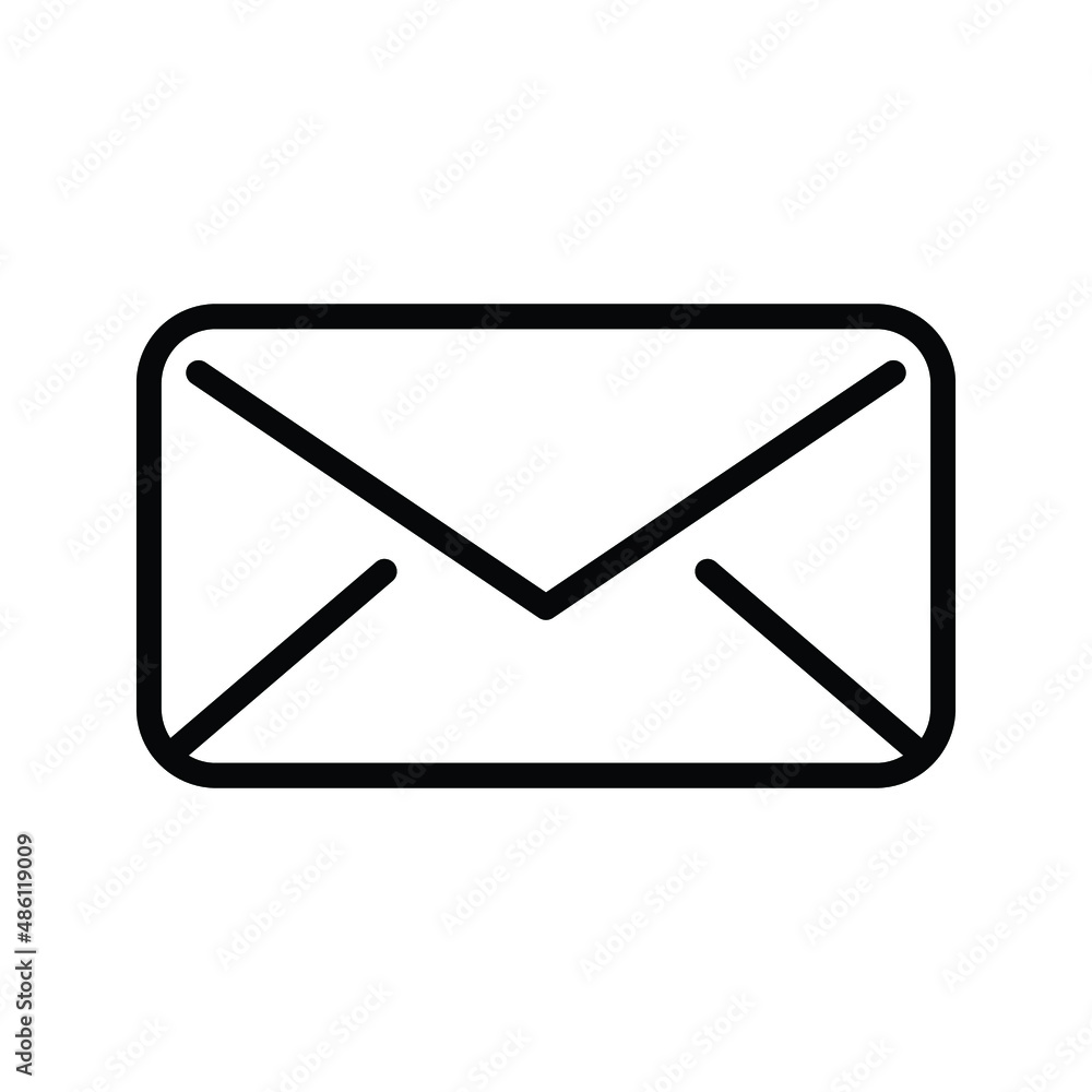 Poster mail icon, envelope icon, message icon vector for web, computer and mobile app