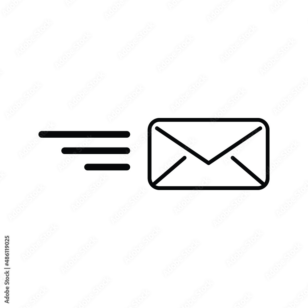 Aufkleber mail icon, envelope icon, message icon vector for web, computer and mobile app