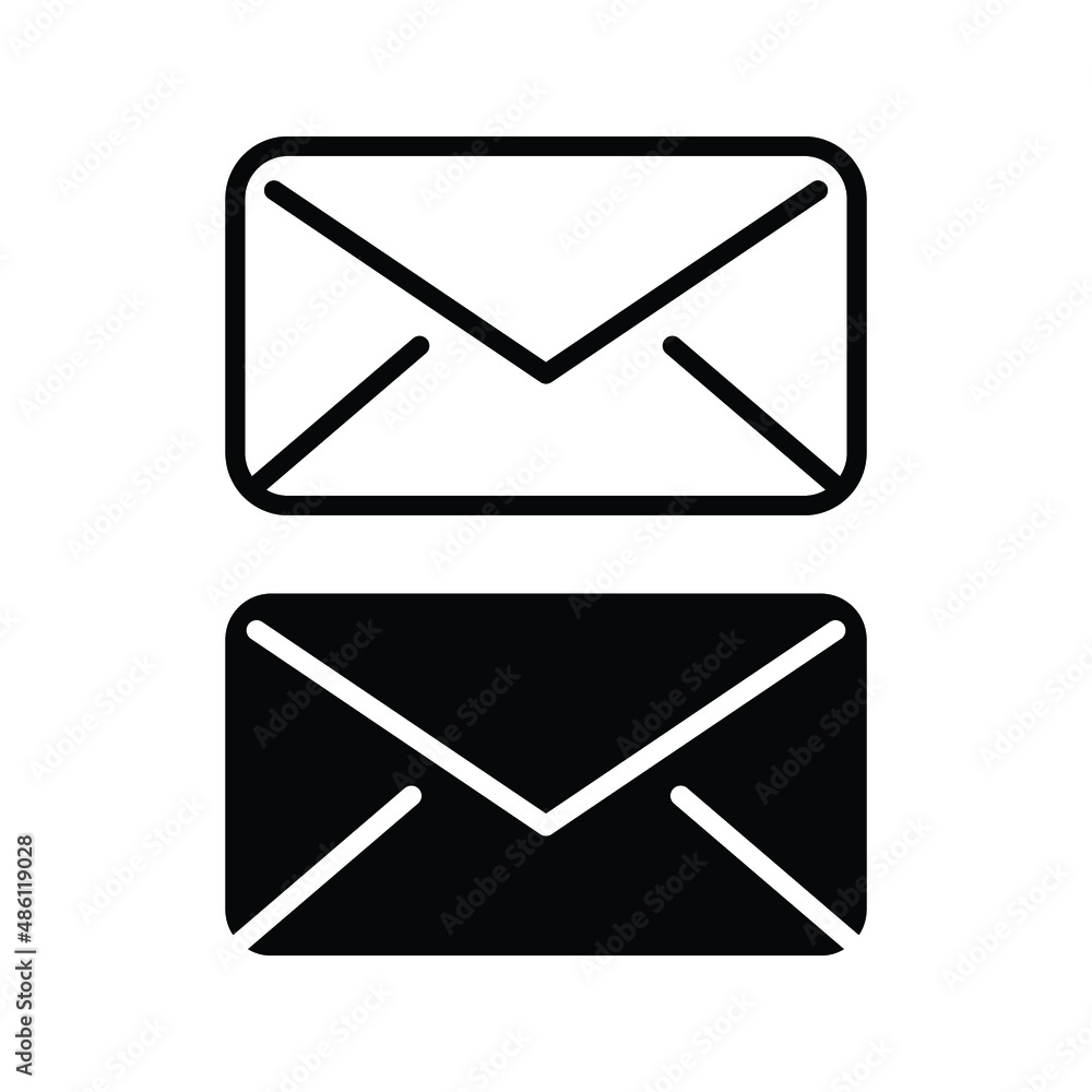 Poster mail icon, envelope icon, message icon vector for web, computer and mobile app