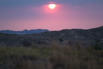 Sunset over the Prairie