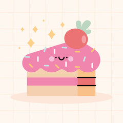sweet cake kawaii poster