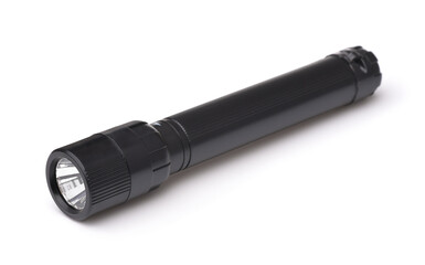 Pocket black metal led flashlight