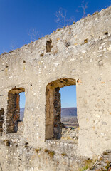 ruins of the old castle Beckov, Slovakia 