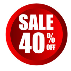 Button Sale 40% OFF