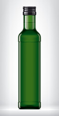 Color Glass Bottle on background. 