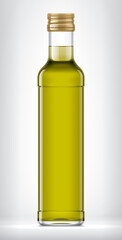 Glass Bottle on background. 