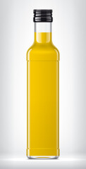 Glass Bottle on background. 