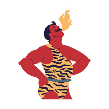 circus fire eater character