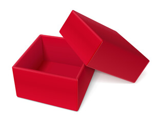 Red gift box for jewelry.