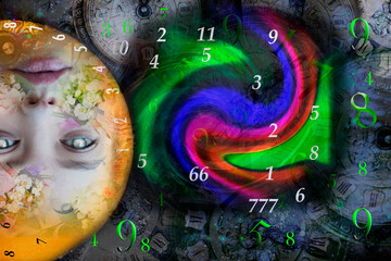 Numerology space and woman moon
