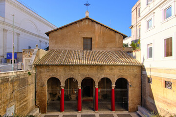 Fototapeta premium Basilica di San Vitale Paleochristian church in Rome