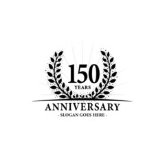Obraz premium 150 years anniversary logo. Vector and illustration.