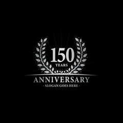 Obraz premium 150 years anniversary logo. Vector and illustration.