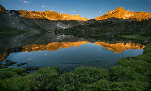 Reflection on Saddlebag Lake Hoover Wilderness