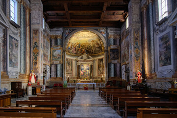 Fototapeta na wymiar Basilica di San Vitale Paleochristian church in Rome