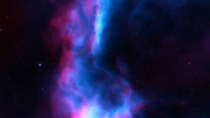 Beautiful nebula in cosmos far away 3d rendering	
