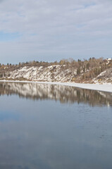 The North Saskatchewan River in Winter