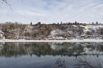 The North Saskatchewan River in Winter