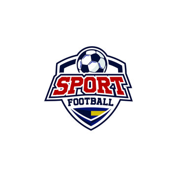 american football poster Sport ball badge logo template 