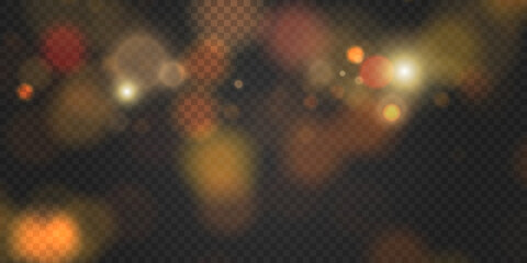 A light effect with a lot of shiny glare particles falling from top to bottom on a dark background. © Valeriia