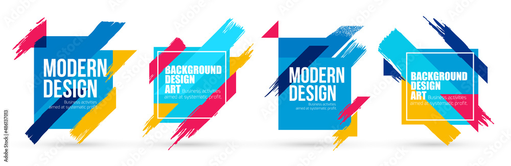 Poster geometric frame art graphics for hipsters . dynamic frame stylish geometric black background . eleme