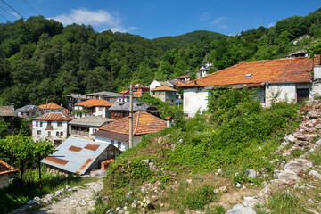 Obraz premium Village of Delchevo with authentic houses, Bulgaria