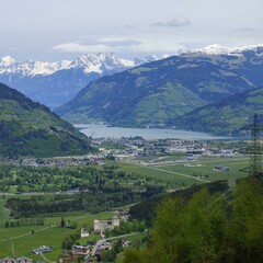 Fototapeta na wymiar Landschaft, Berg, Zell am See, See, Natur