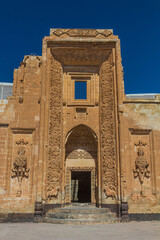 Fototapeta na wymiar Gate of Ishak Pasha palace near Dogubeyazit, Turkey