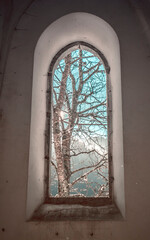 window in the church