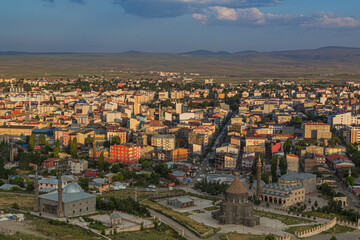 Aerial view of Kars, Turkey